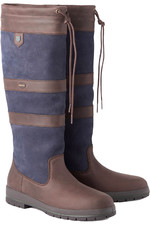 2022 Dubarry Womens Galway Extra-fit Country Boots 3931 - Navy Brown
